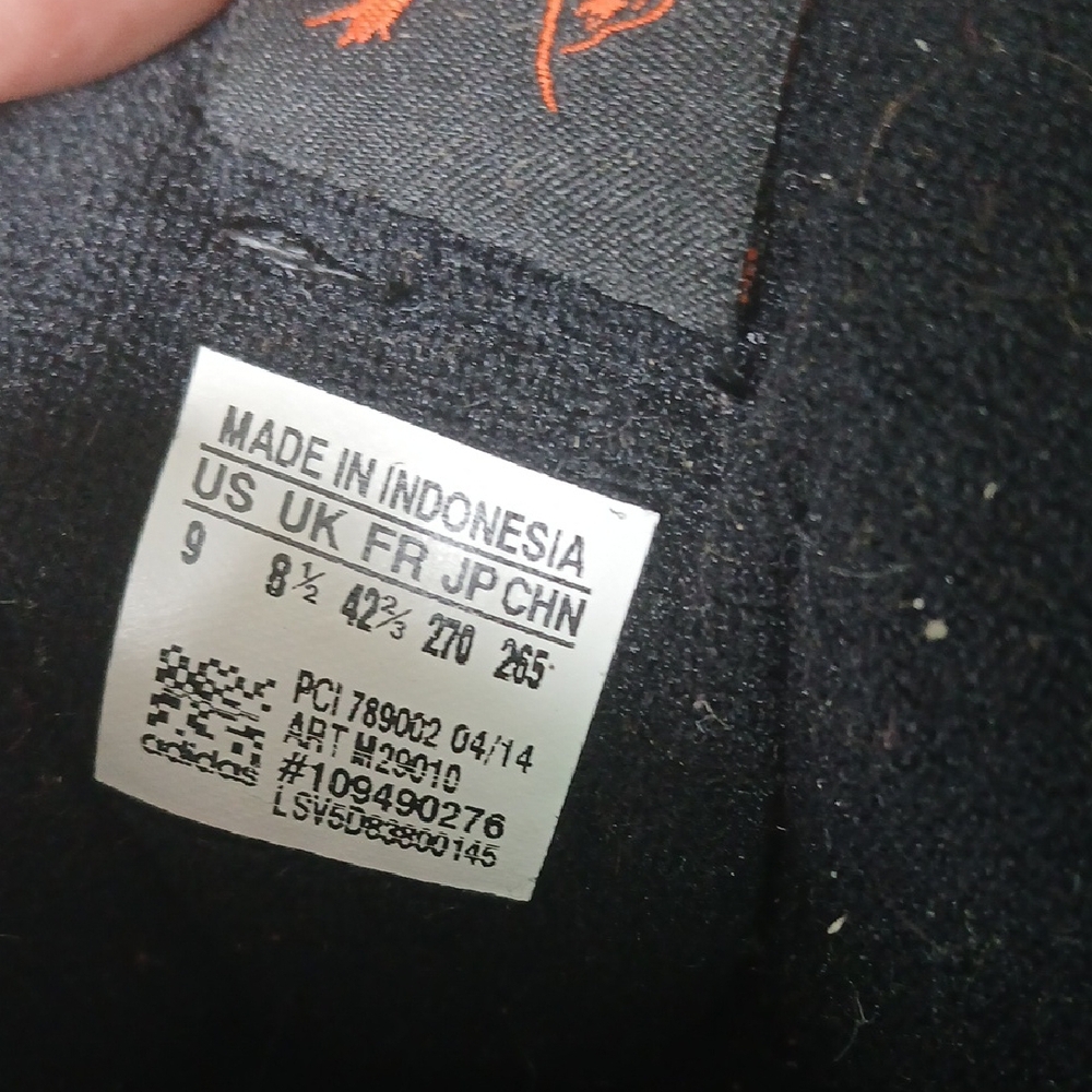 Adidas Furry Tiger Stripe Sneakers - Orange and Black - Picture 4 of 7